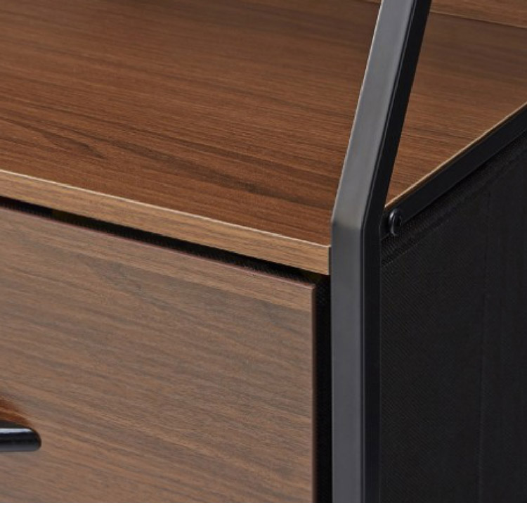 インテリアチェスト 幅83cm 引き出し5杯 ワイドチェスト スチール