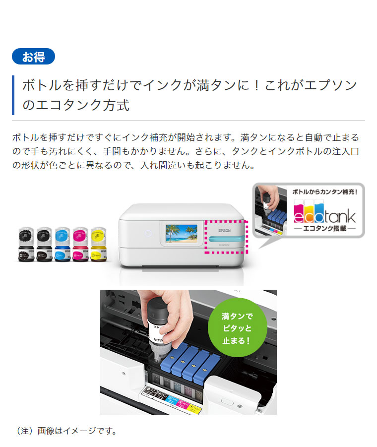 エプソン エコタンク搭載 A4 カラーインクジェット複合機 EW-M754TW 