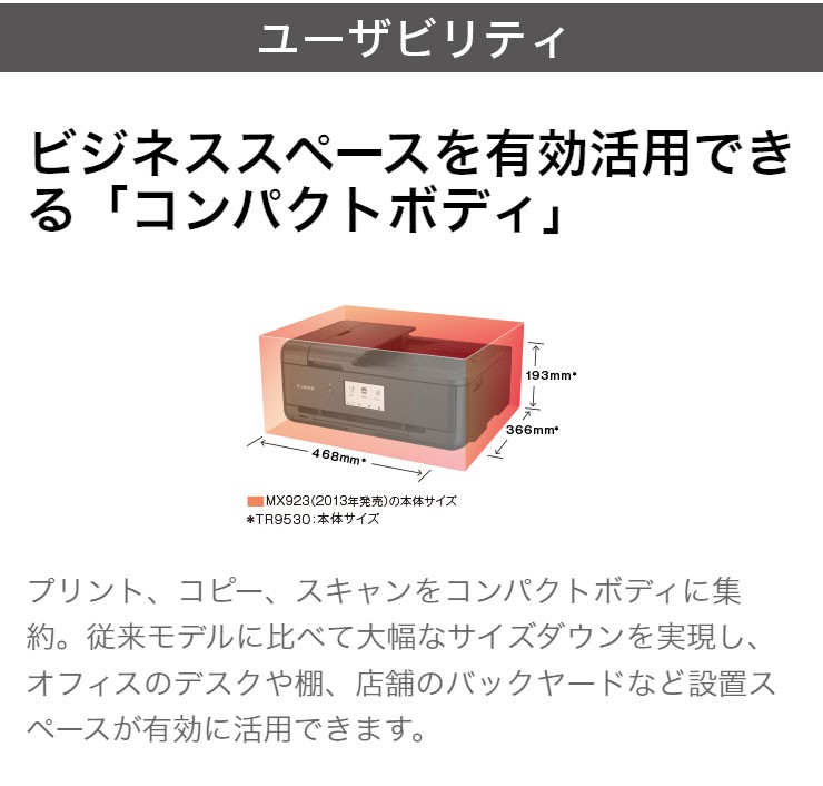 キャノン インクジェット複合機 TR9530 WHITE ホワイト :os-tr9530whz:リコメン堂ホームライフ館 - 通販 -  Yahoo!ショッピング