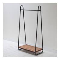 天然木 ハンガーラック アンティーク モダン ナチュラル オイル ミッド