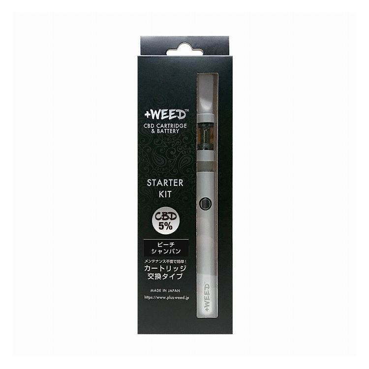 プラスウィード スターターキット 1ml 5% ピーチシャンパン CBD +WEED 日本製 電子タバコ 電子たばこ 代引不可  :p0-4580620770119:リコメン堂 - 通販 - Yahoo!ショッピング