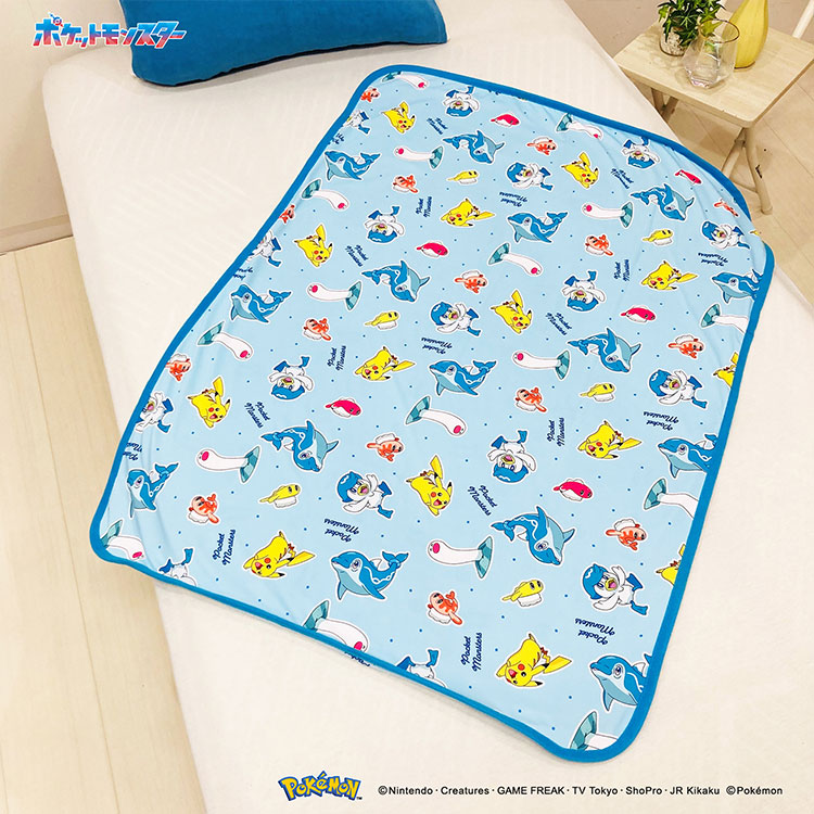 ポケモン　冷感ケット　枕カバー　枕パッド クール枕パッド ポケモン 枕にフィット 45×36cm 接触冷感