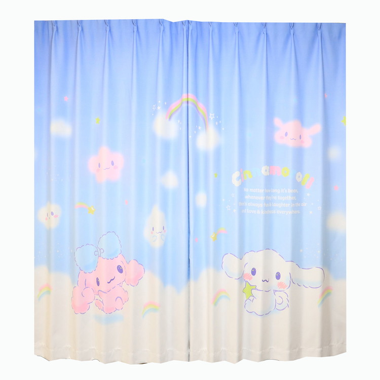 MORIPiLO サンリオ 遮光カーテン 幅100x200cm丈 2枚組 シナモロール 絵