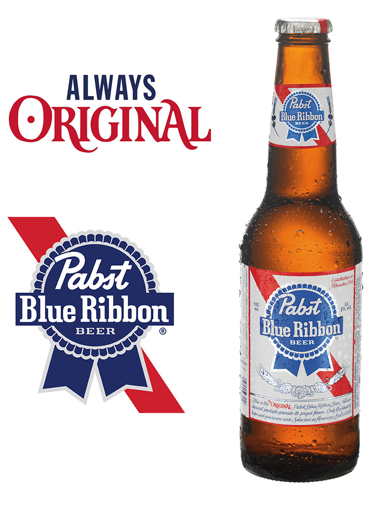 Pabst Blue Ribbo パブストブルーリボン 瓶 355ml 単品 ラッピング 