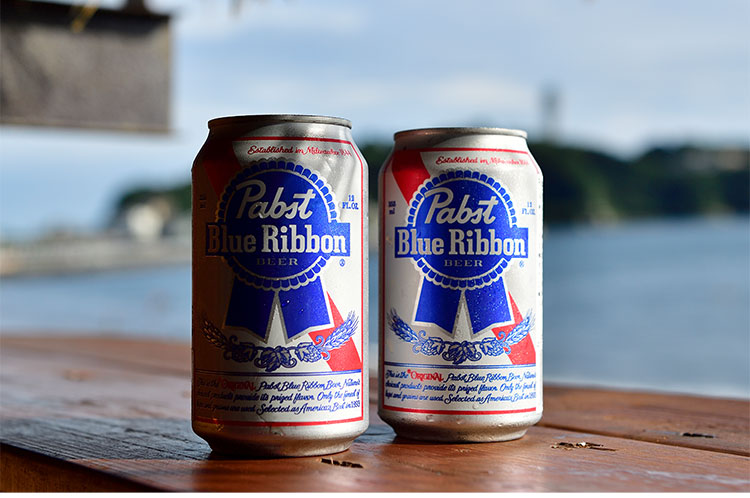 Pabst Blue Ribbo パブストブルーリボン 缶 355ml 2本セット