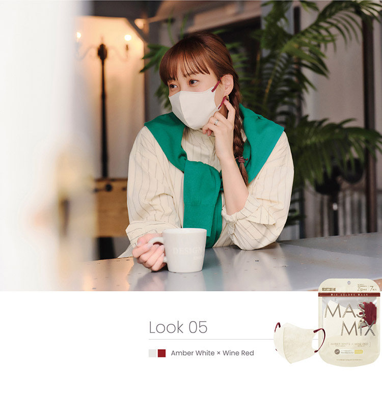 Amazon.co.jp: 川本産業 MASMIX ツートーンカラーマスク 立体