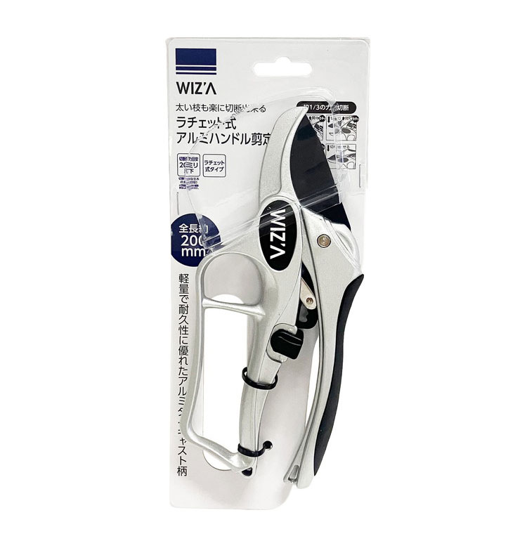 ウィザ WIZ'A アークランドサカモト ラチェット式 アルミハンドル 剪定