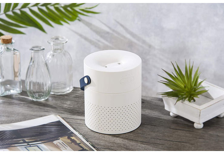 ポータブル加湿器 デュアルミスト ホワイト ピンク 充電式 卓上 加湿量