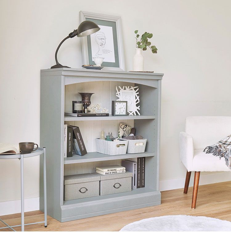 ディスプレイラック 幅87cm 高さ105cm ナチュラルブラウン シェルフ