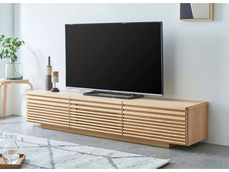 テレビ台 国産 幅180cm ローボード ロータイプ 格子 引き出し フラップ