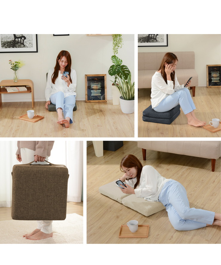 日本製 3way フロアクッション クッション ごろ寝 ごろ寝クッション