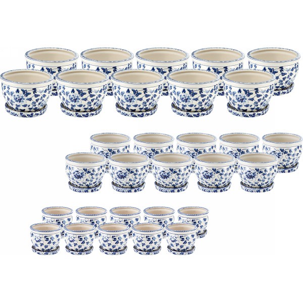 えにくいの 陶器植木鉢30点セット Diy用品 園芸用品 Cv34 3dkb4 10