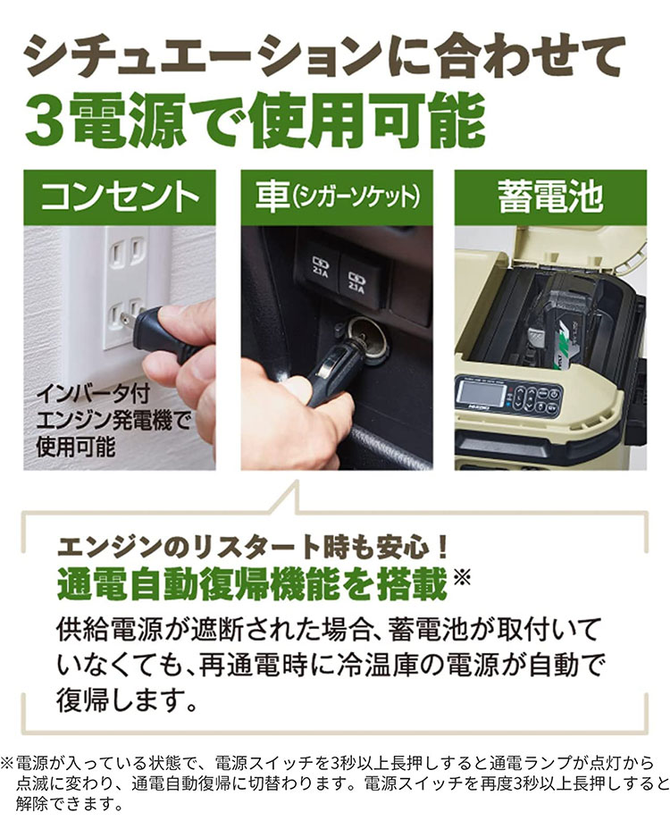 バッテリー2個プレゼント 合計3個付き コードレス冷温庫 25L 25
