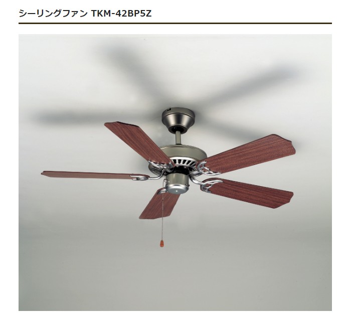 シーリングファンライト 照明 TKM-42BP5Z 代引不可 : リコメン堂