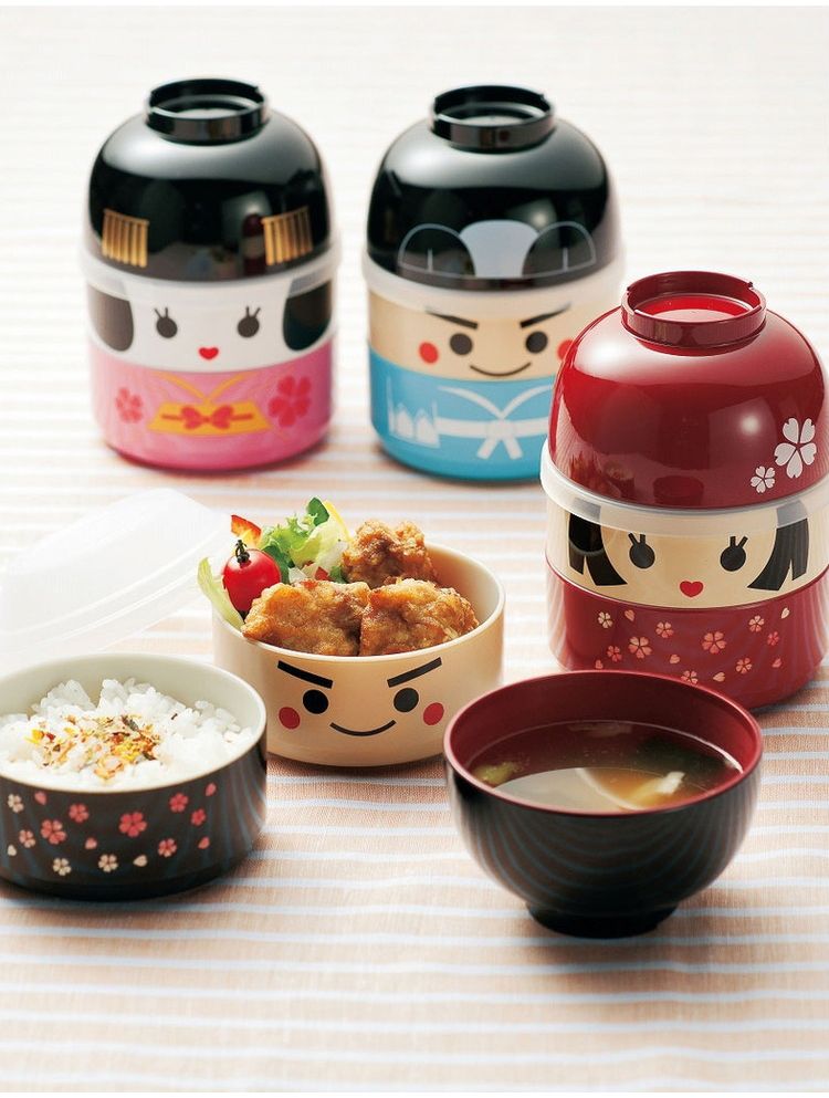 新品　業務用　お弁当箱 ご飯入れ　50個　まとめ売り 日本製 お弁当箱 2段 お椀付き こけし弁当 850ml ランチボックス