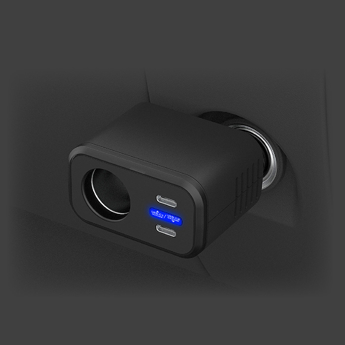 カシムラ ダイレクトタイプ増設ソケット DCx1 USB TYPE-Cx2 PD65W KX