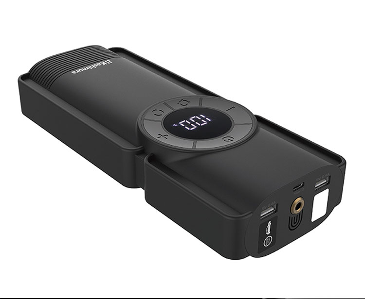 カシムラ 1台2役 電動コンプレッサー付き ジャンプスターター 8000mAh