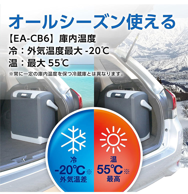 TERZO エクセルクールマルチ 14L EA-CB6 車載温冷庫 温冷庫 車用