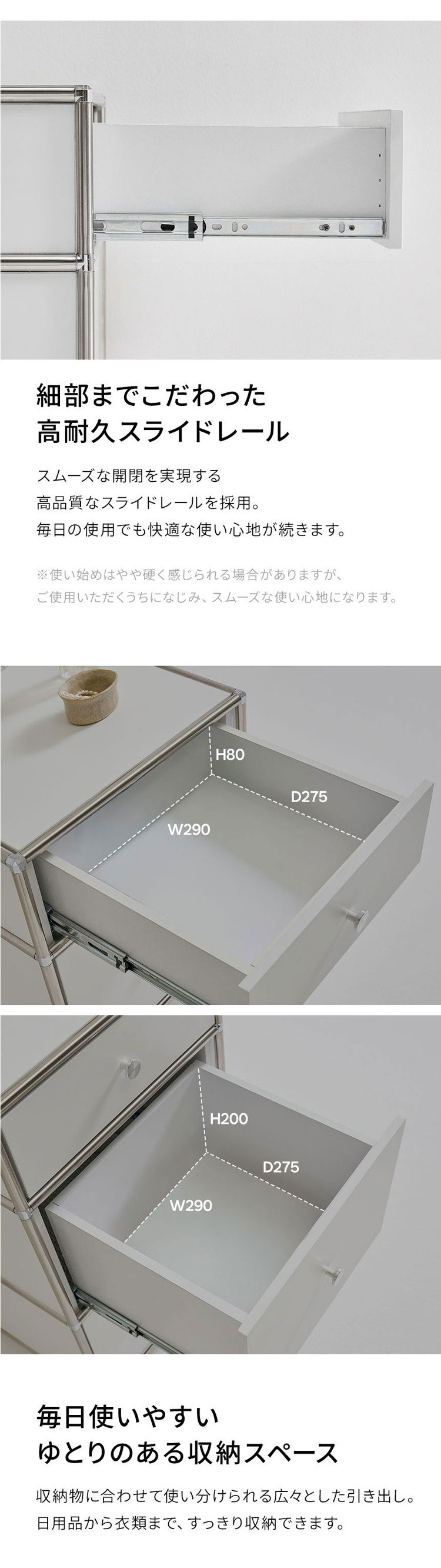 ステンレス モジュールキャビネット 60cm 3段 完成品 オールステンレス