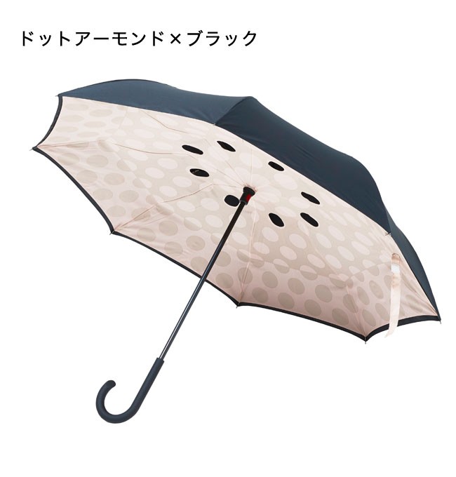 サーカス 二重傘 circus ドット柄 EF-UM01ドット柄 長傘