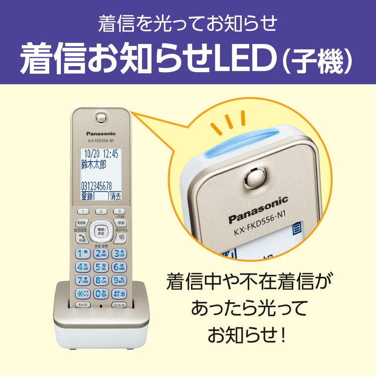 コードレス電話機 パナソニック Panasonic VE-GD78DL-N 迷惑防止 迷惑