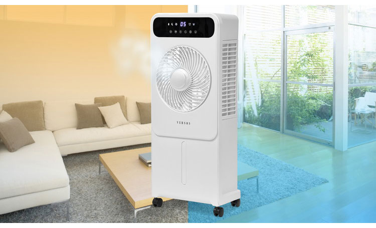 ミスト冷風扇 ミストと送風 タイマー付き 薄型 冷風扇 リモコン付き
