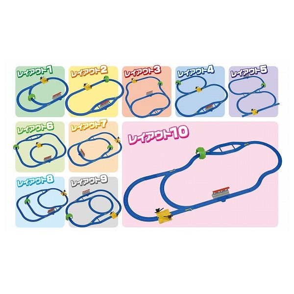 10のレイアウトがつくれる ベーシックレールセット タカラトミー 玩具