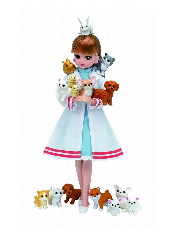 Takara Tomy - W298 リカちゃん くるくる回転寿司 わんにゃんレントゲン！リカちゃん動物病院 わんにゃんレントゲン リカちゃん動物病院 タカラトミー 玩具