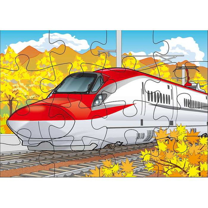 くもん出版くもんのジグソーパズルSTEP2 カラフルしんかんせんJP-25 代