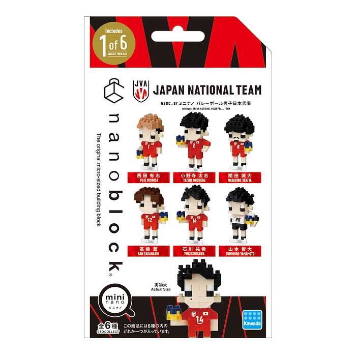 カワダナノブロック ミニナノ バレーボール男子日本代表 単品 