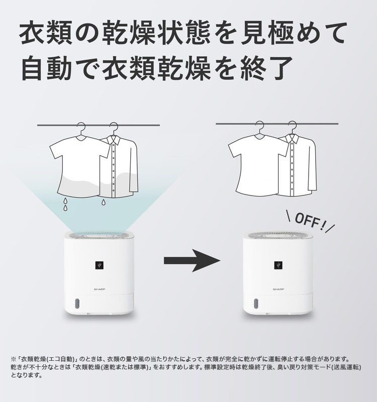 除湿機 シャープ SHARP CV-S60-W ホワイト 白 デシカント式 プラズマ