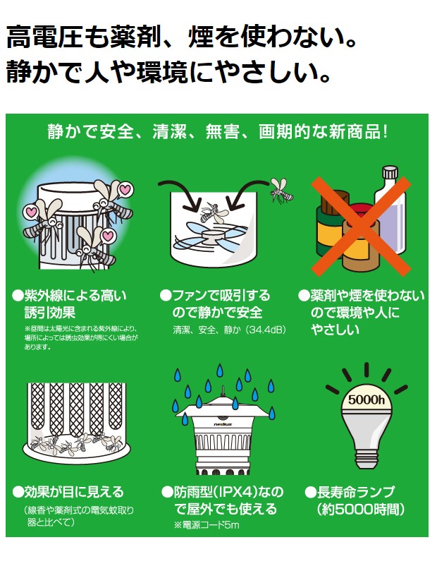 わないので スイデン 防水 静か 蚊 ハエ 紫外線 リコメン堂 通販 Paypayモール 吸引式