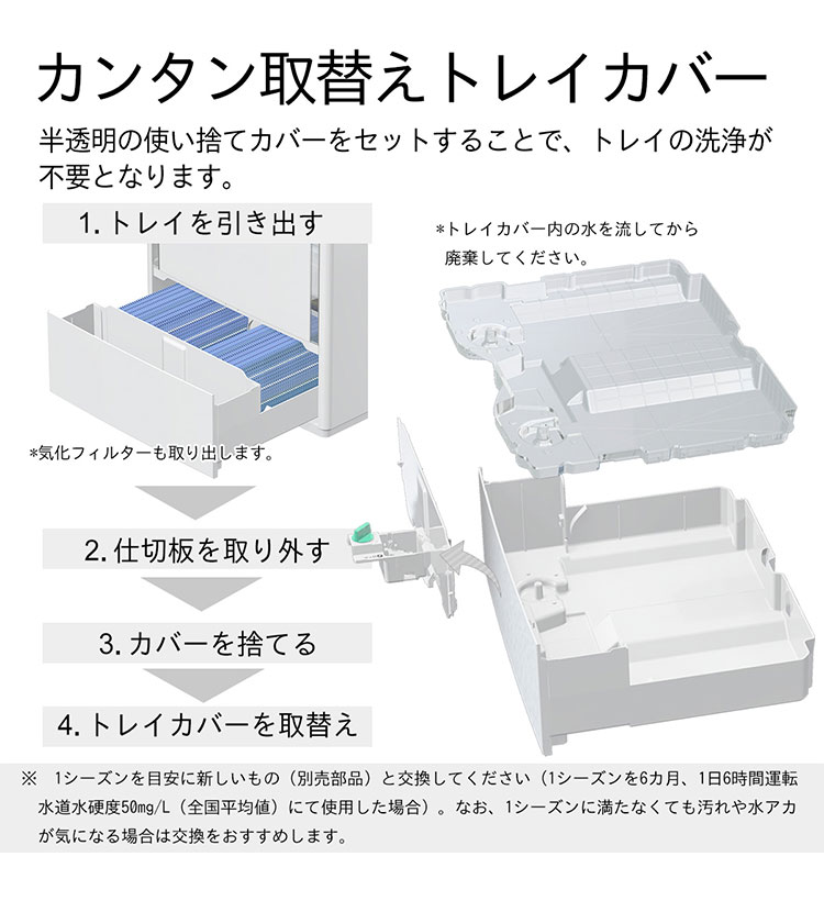 ダイニチ HD-PC1800G-W ハイブリッド式加湿器 日本製 木造和室30畳