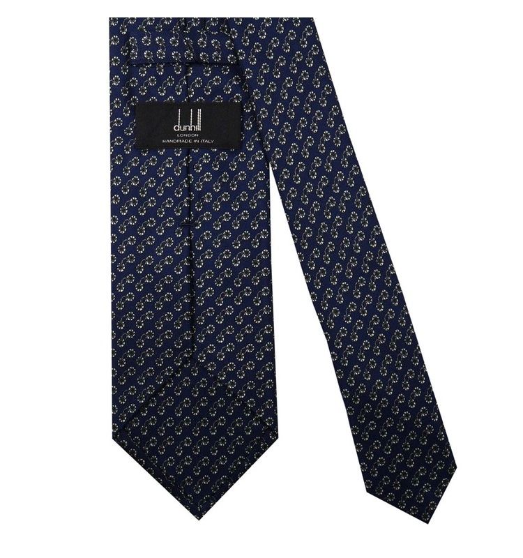 ダンヒル ネクタイ dunhill メンズ ネイビー シルク イタリア製 男性