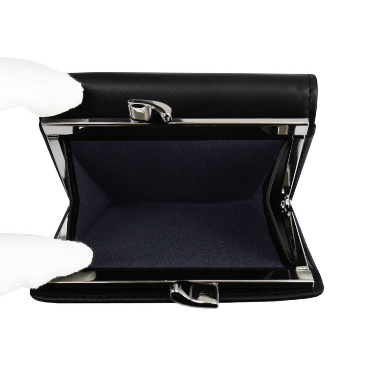 ヴィヴィアンウエストウッド 財布 Vivienne Westwood NAPPA 51010018-L001L 三つ折り財布(小銭ガマ口) NAPPA LEATHER N403 BLACK(代引不可)【送料無料】 ヴィヴィアンウエストウッド 財布 Vivienne Westwood NAPPA 51010018