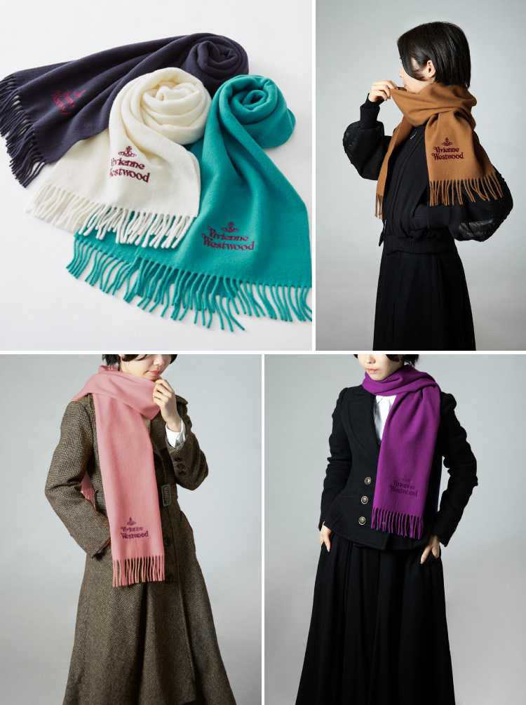 Vivienne Westwood 2024年モデル マフラー 24-81030007-W00Q7