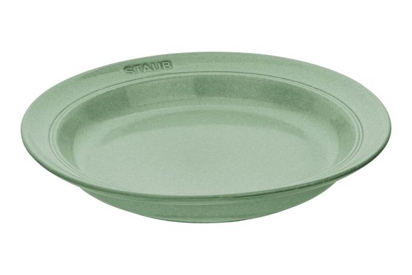 公式販売店 ストウブ ディーププレート24cm セージグリーン STAUB