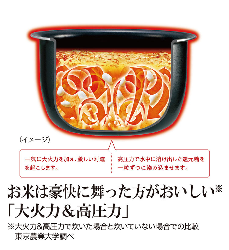 炊飯器 5合 ZOJIRUSHI 象印 NW-JE10-BA 圧力IH炊飯ジャー 大火力 高