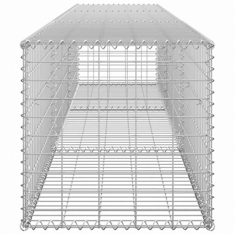 vidaXL ガビオンウォール カバー付き 亜鉛メッキ鋼製 300x50x50cm