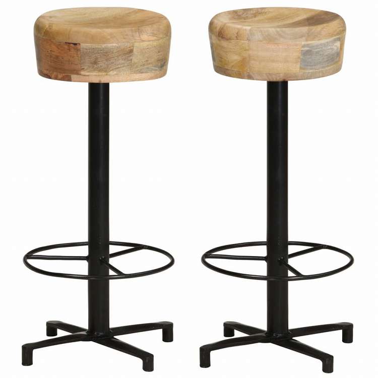 バースツールセット（テーブルと2脚） 送料無料】 2人用 ダイニングセット 3点 テーブル(幅750mm)+チェア2脚
