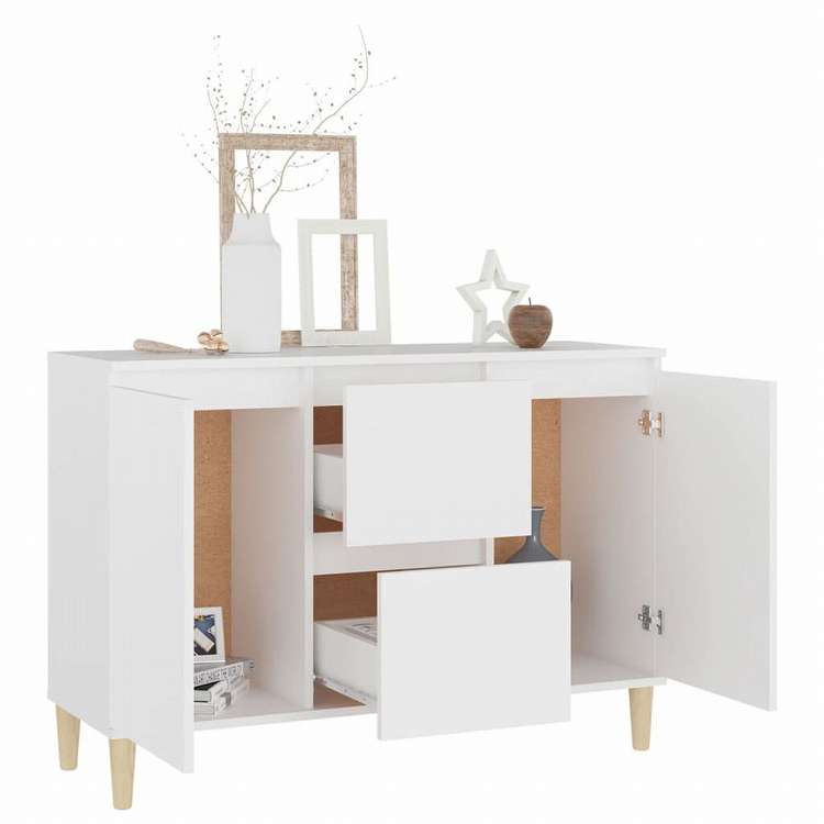 サイドボード　
英国アンティーク Boosicavelly Light Green MDF 58 in. Sideboard with