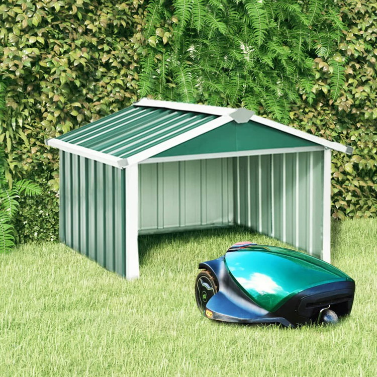 vidaXL ガーデン ロボット芝刈り機 小屋 92x97x63 cm 亜鉛メッキ鋼