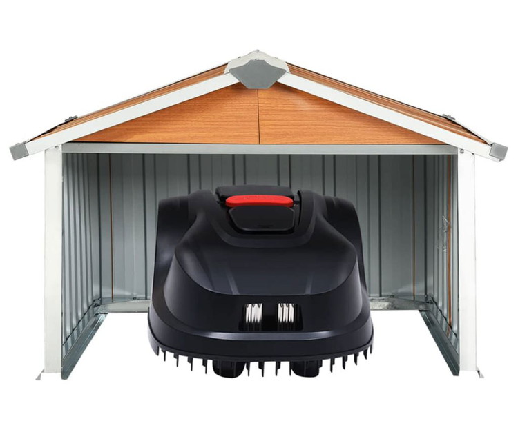 vidaXL ガーデン ロボット芝刈り機 小屋 92x97x63 cm 亜鉛メッキ鋼