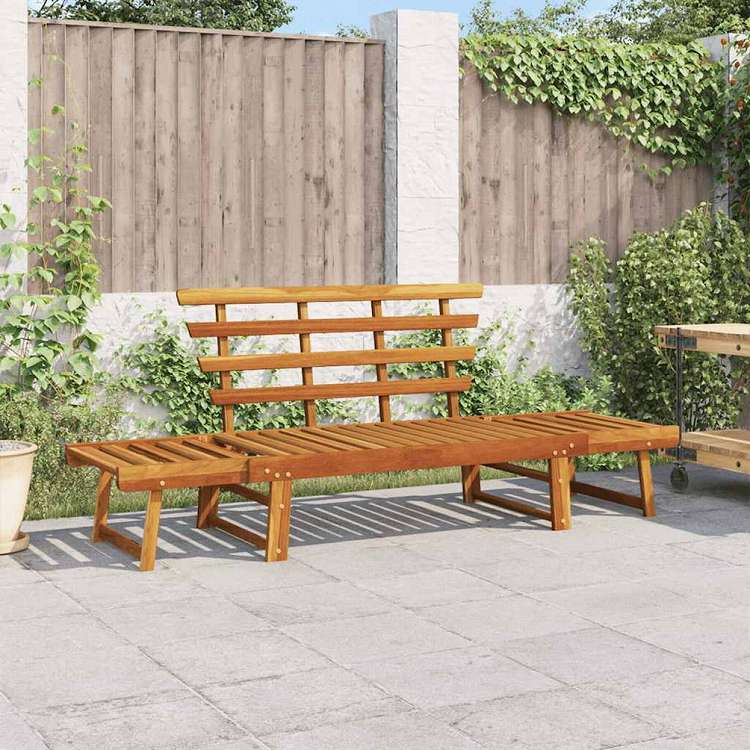 vidaXL ガーデンベンチ 2-in-1 190cm アカシア無垢材家具 アウトドア
