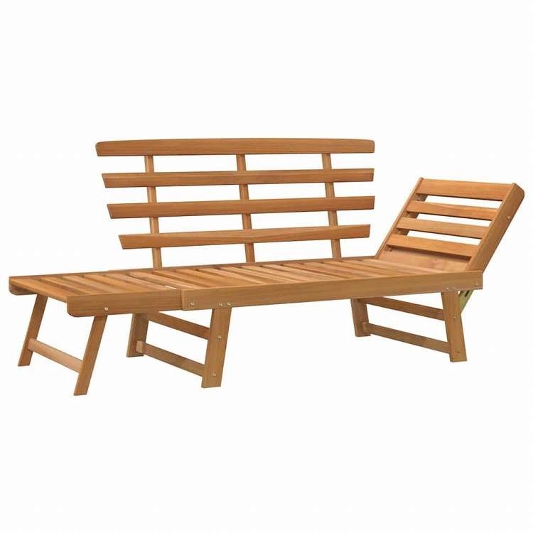 vidaXL ガーデンベンチ 2-in-1 190cm アカシア無垢材家具 アウトドア