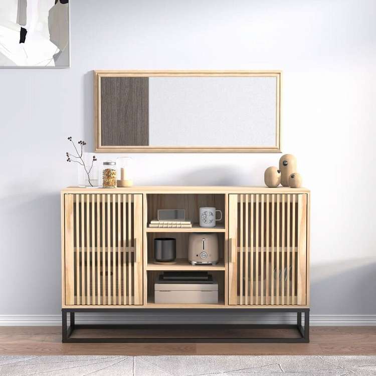 vidaXL サイドボード 105x30x65cm エンジニアリングウッド家具