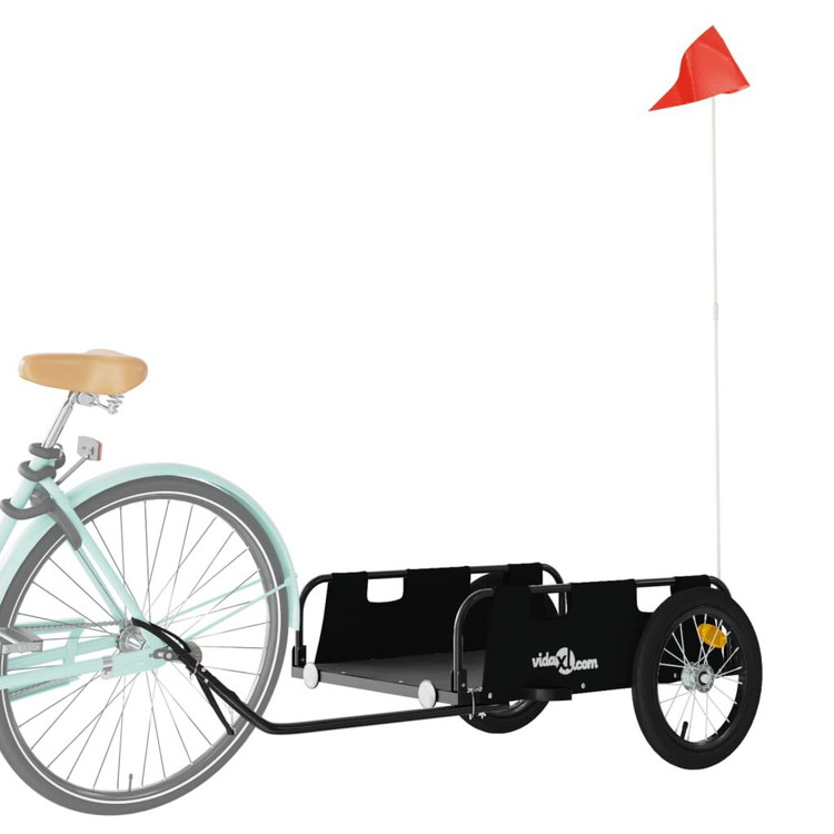 vidaXL 自転車用トレーラー ブラック 代引不可 : リコメン堂 - 通販