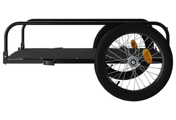 vidaXL 自転車用トレーラー ブラック 135x70x37 cm 鉄製スポーツグッズアウトドアレクリエーションサイクリング自転車用アクセサリ自転車トレーラー(代引不可)【送料無料】 vidaXL 自転車用トレーラー ブラック 135x70x37 cm 鉄製スポーツグッズ
