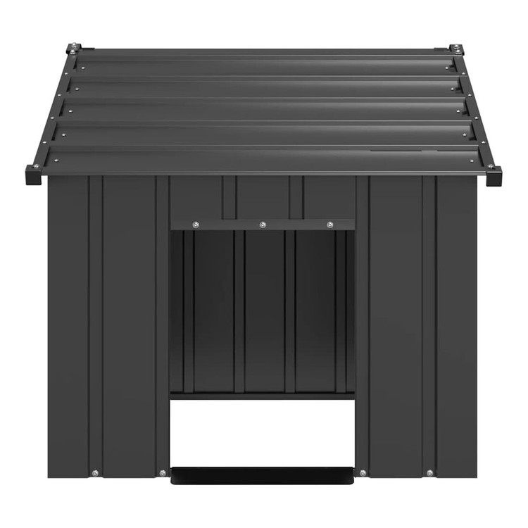 vidaXL 屋根付き犬小屋 83x130x85 cm 亜鉛メッキ鋼 動物&ペット用品