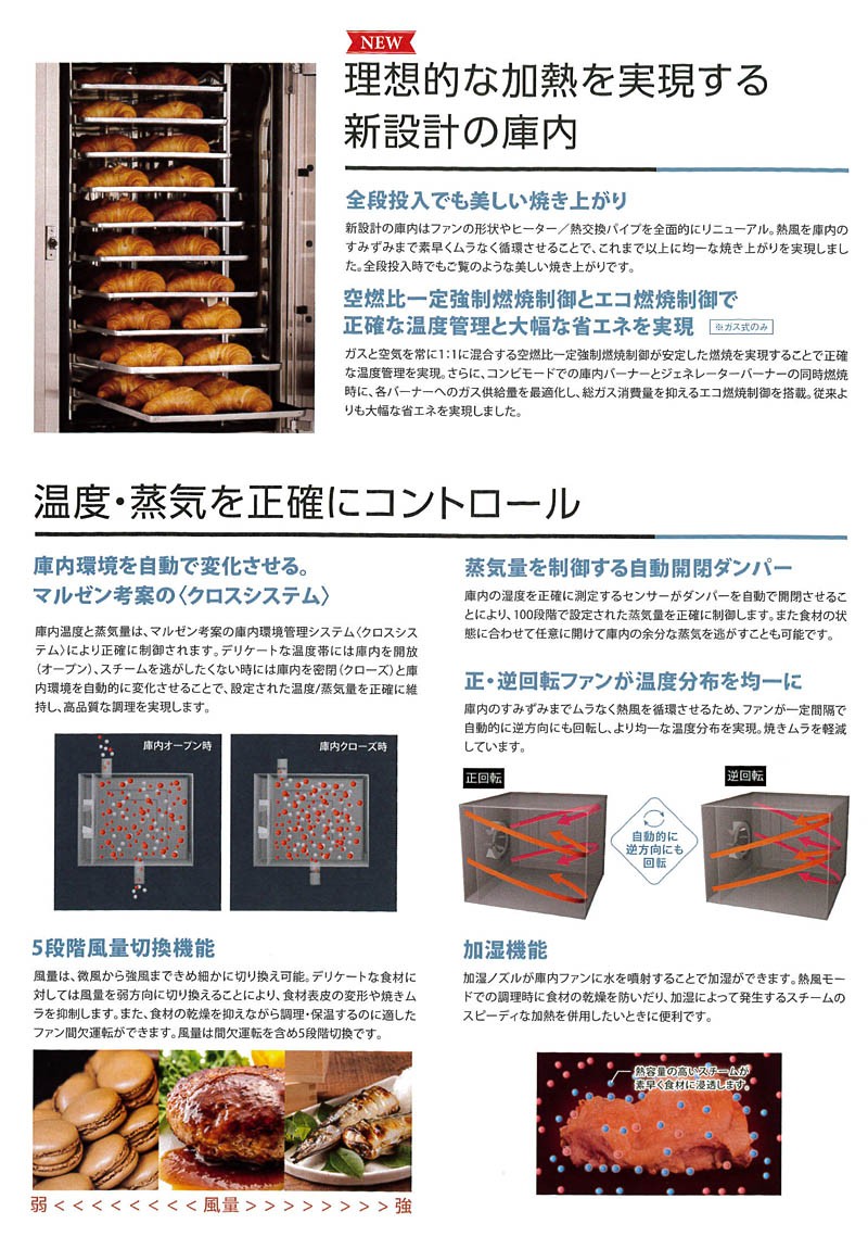 マルゼンスーパースチーム エクセレントシリーズ スチームコンベクションオーブン